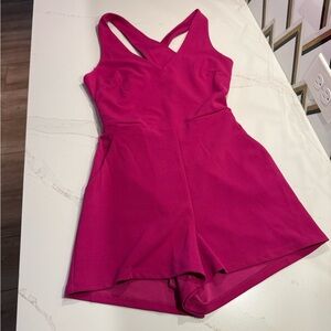 LAST DAY SALE - Crystal Sky Pink Sleeveless Romper